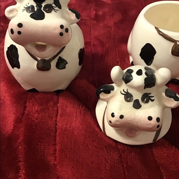 Cow sugar and creamer set - Picture 3 of 6